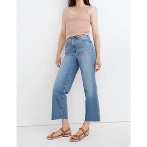 Madewell perfect vintage wide leg crop jean
